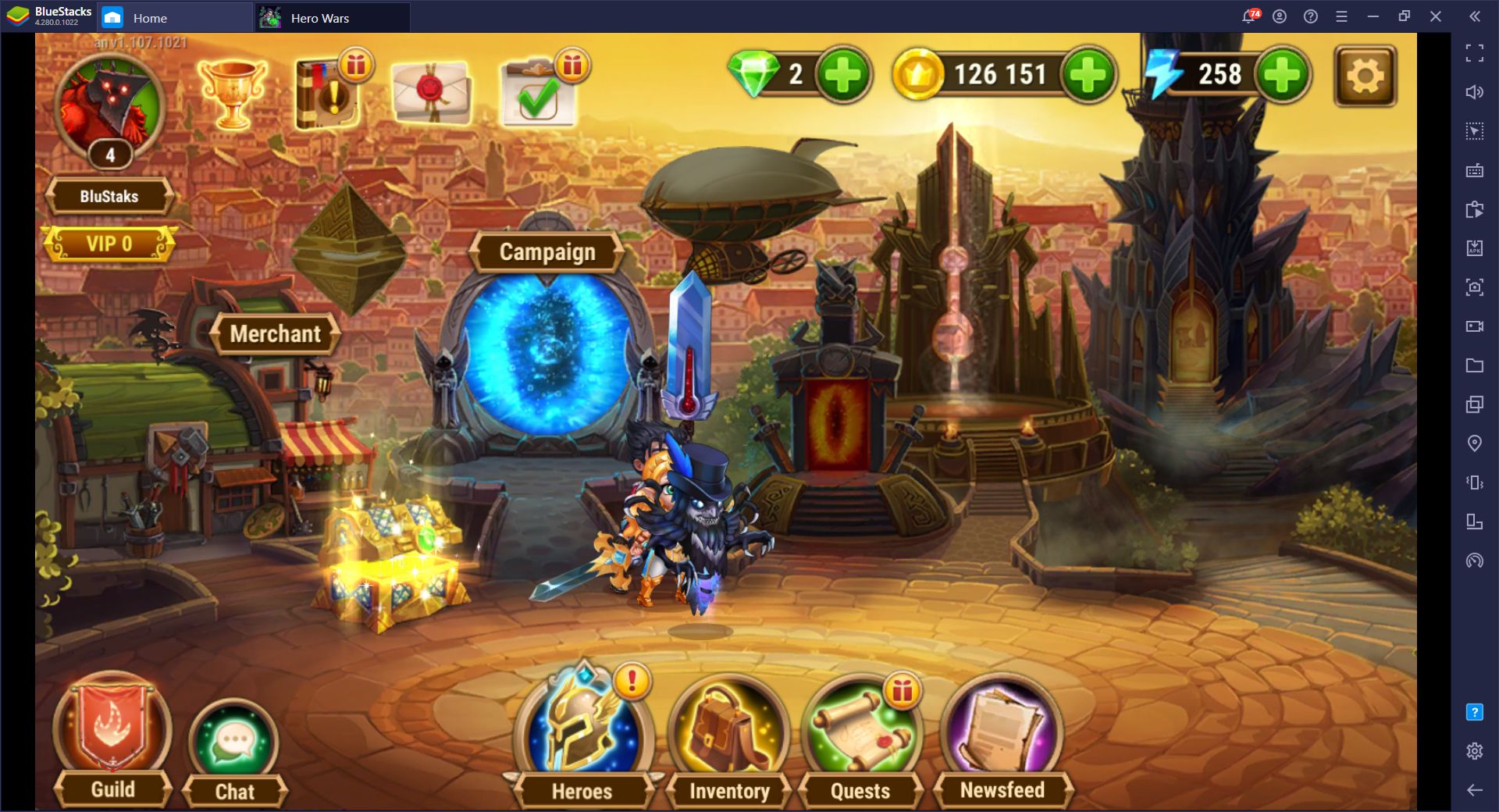 BlueStacks ile Hero Wars Oynayın, Avantaj Sizde Olsun