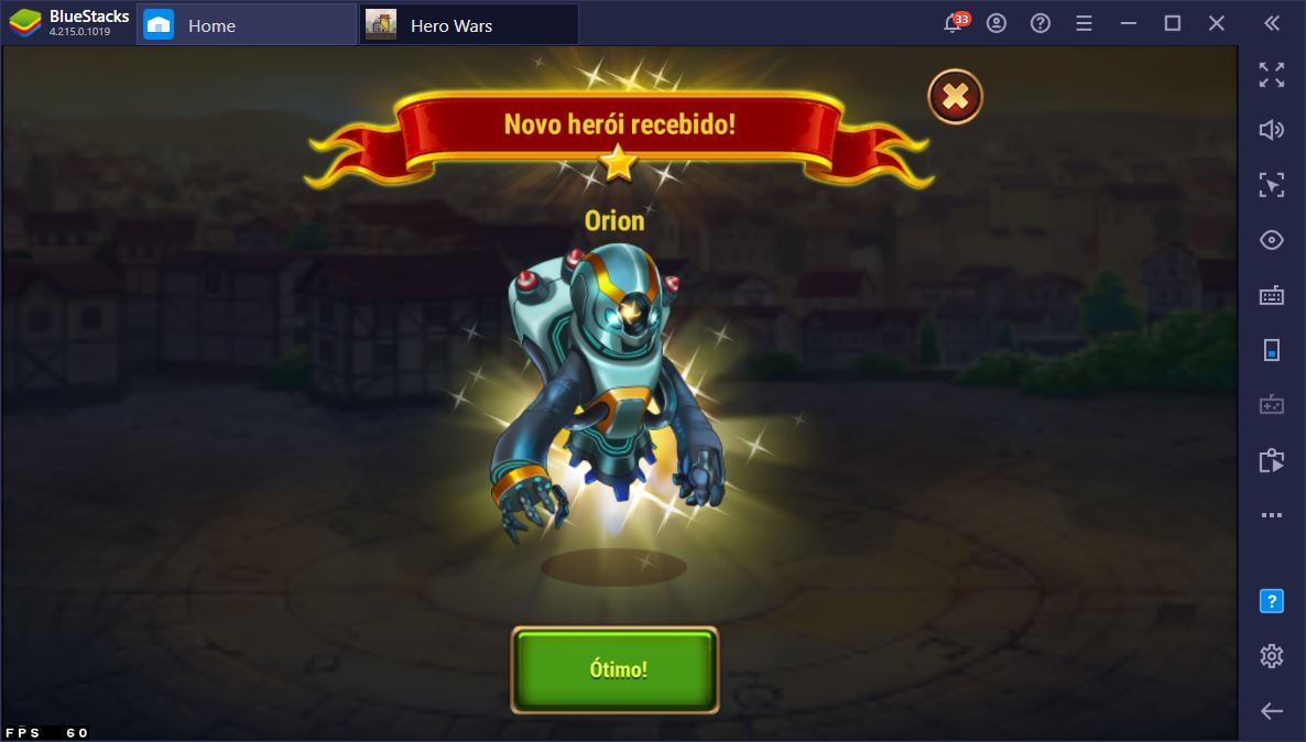 Como fazer Reroll no Hero Wars usando o BlueStacks?