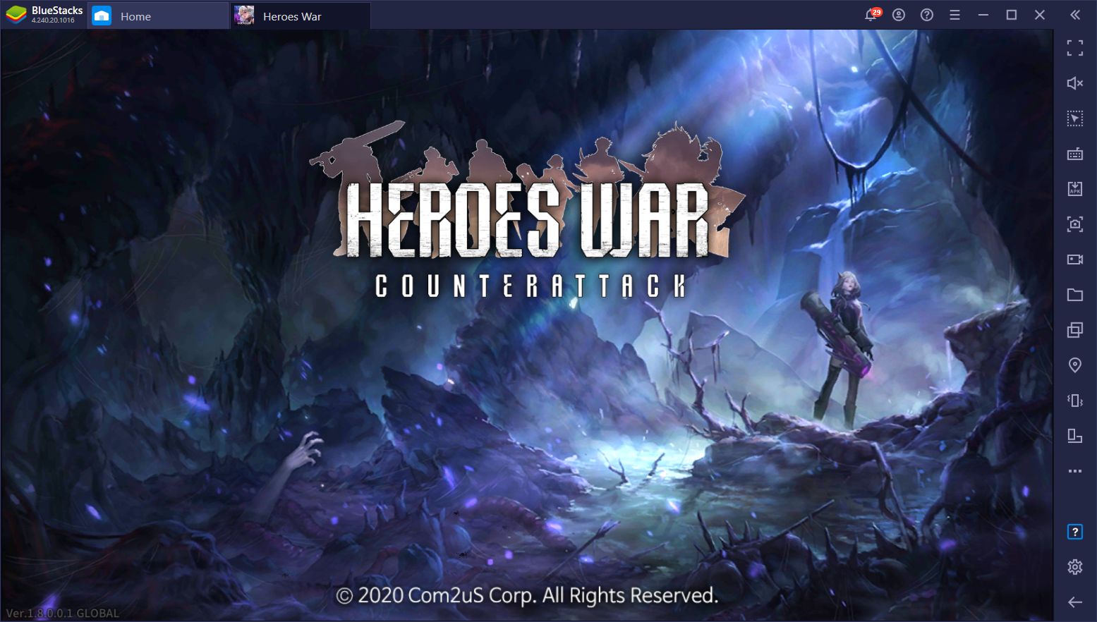 Heroes War: Counterattack en PC - Cómo Jugar el Juego de Estrategia de Com2Us Más Reciente en tu Computador