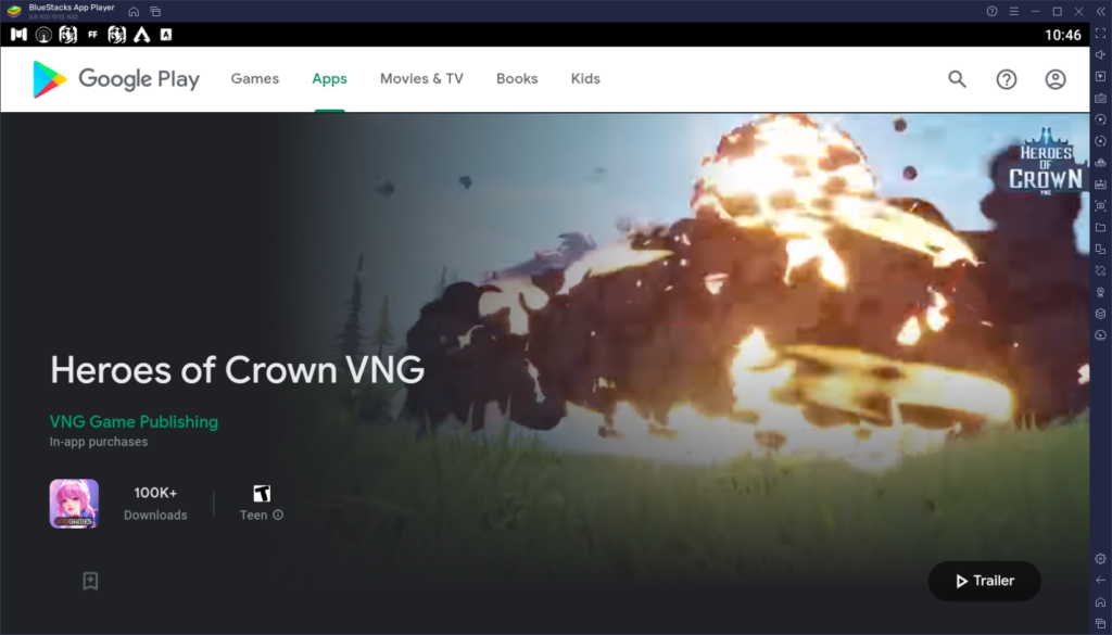 How to play Heroes of Crown VNG on PC With BlueStacks