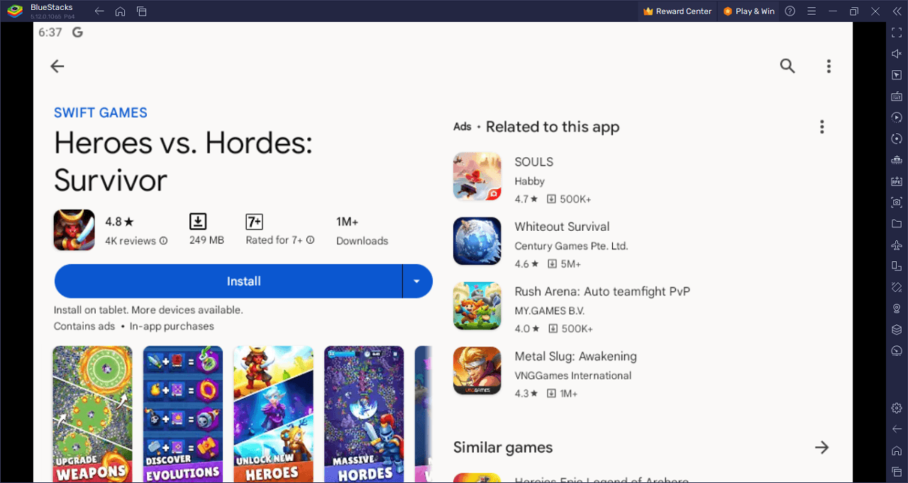 Heroes vs. Hordes: Survivor - Apps on Google Play