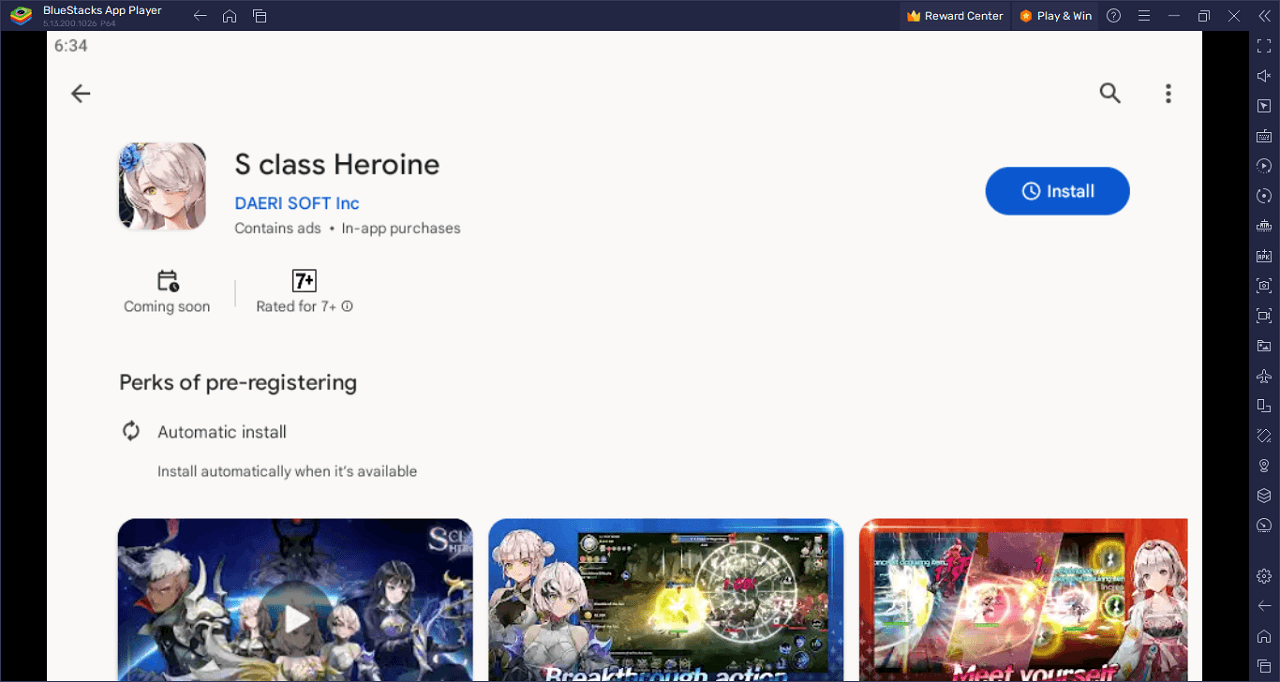 How to Play S class Heroine on PC With BlueStacks