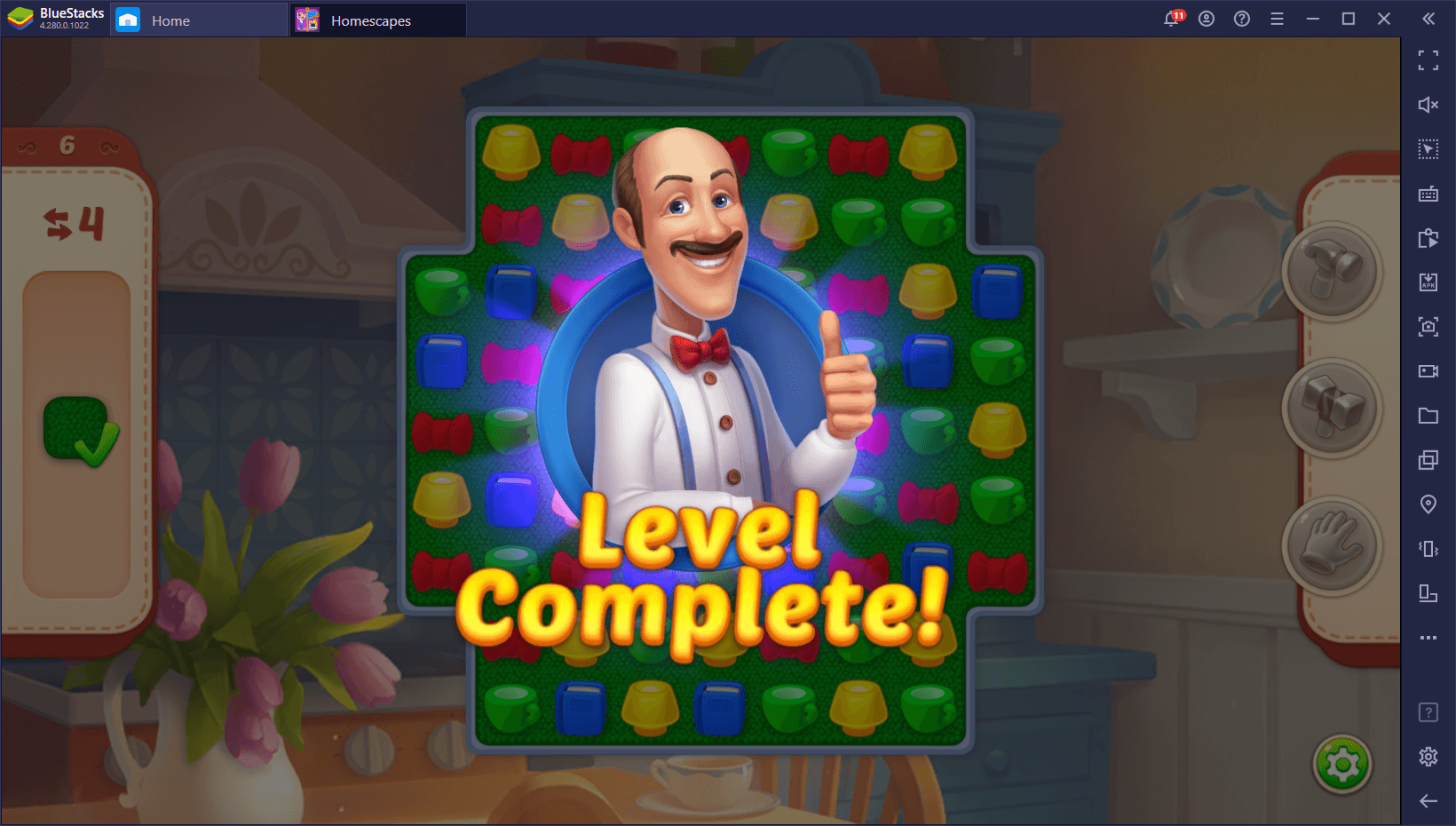 Homescapes - How to Use BlueStacks’ Features in This Match-3 Game