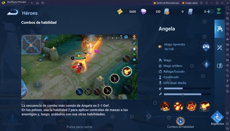 Las mejores construcciones de Angela en Honor of Kings habilidades, sinergias y contraataques