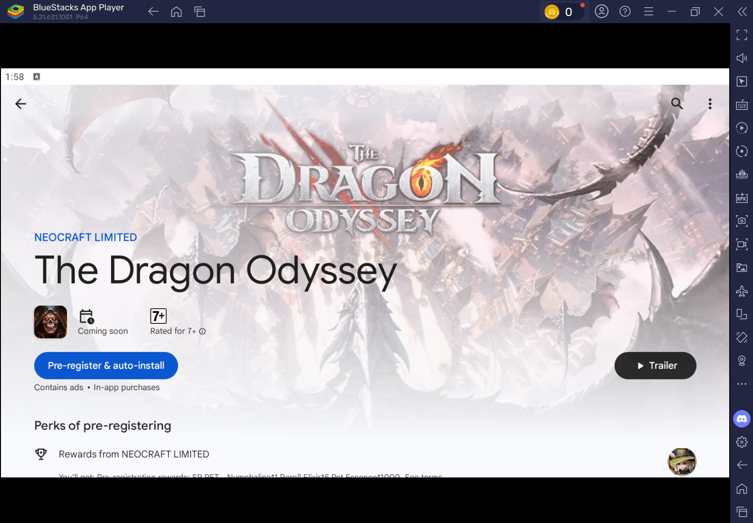 Come installare e giocare a The Dragon Odyssey su PC con BlueStacks