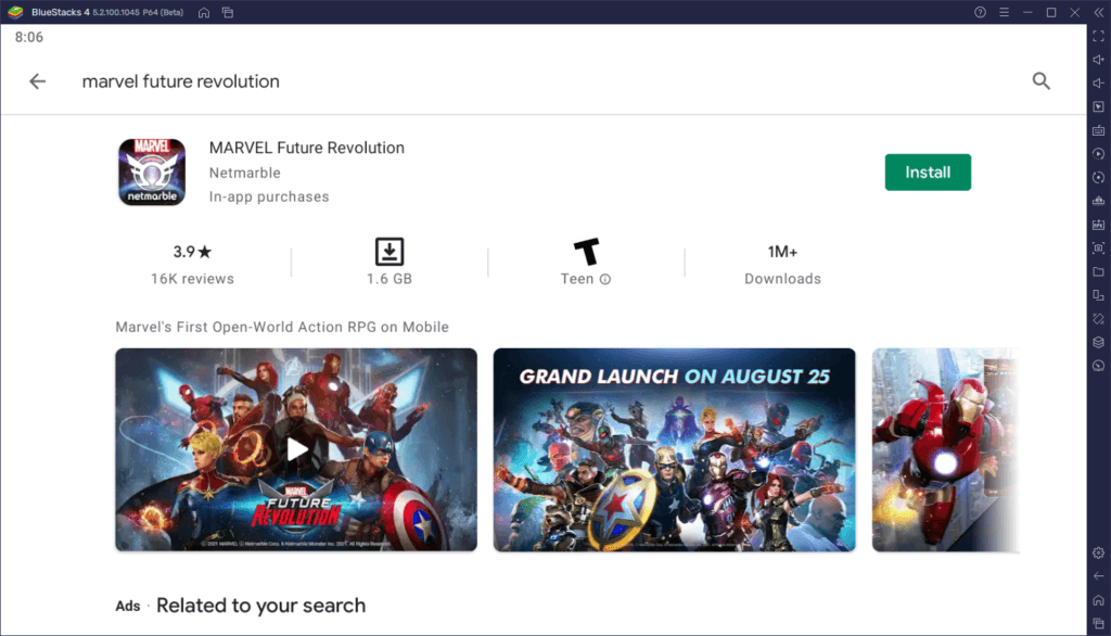 Wie man MARVEL Future Revolution auf dem PC mit BlueStacks spielt