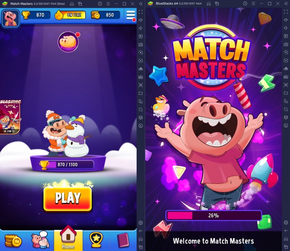 Wie man Match Masters auf dem PC mit BlueStacks spielt