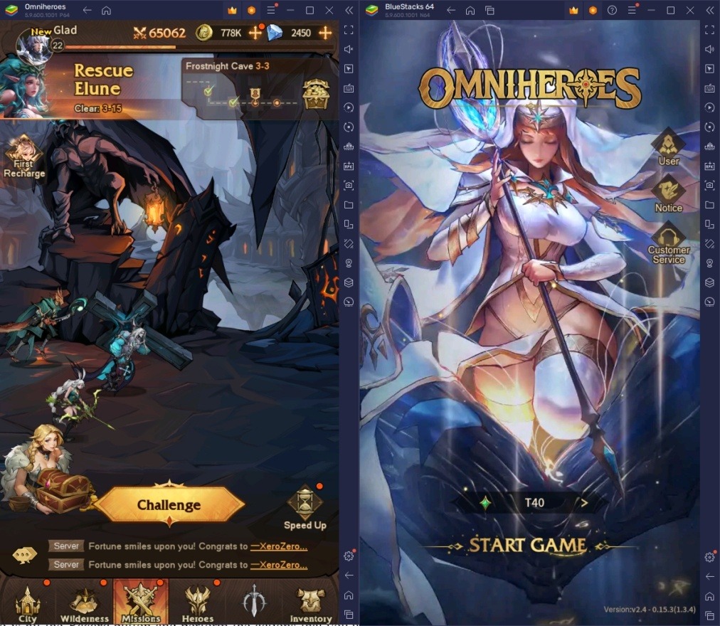 Come giocare a Omniheroes su PC con BlueStacks