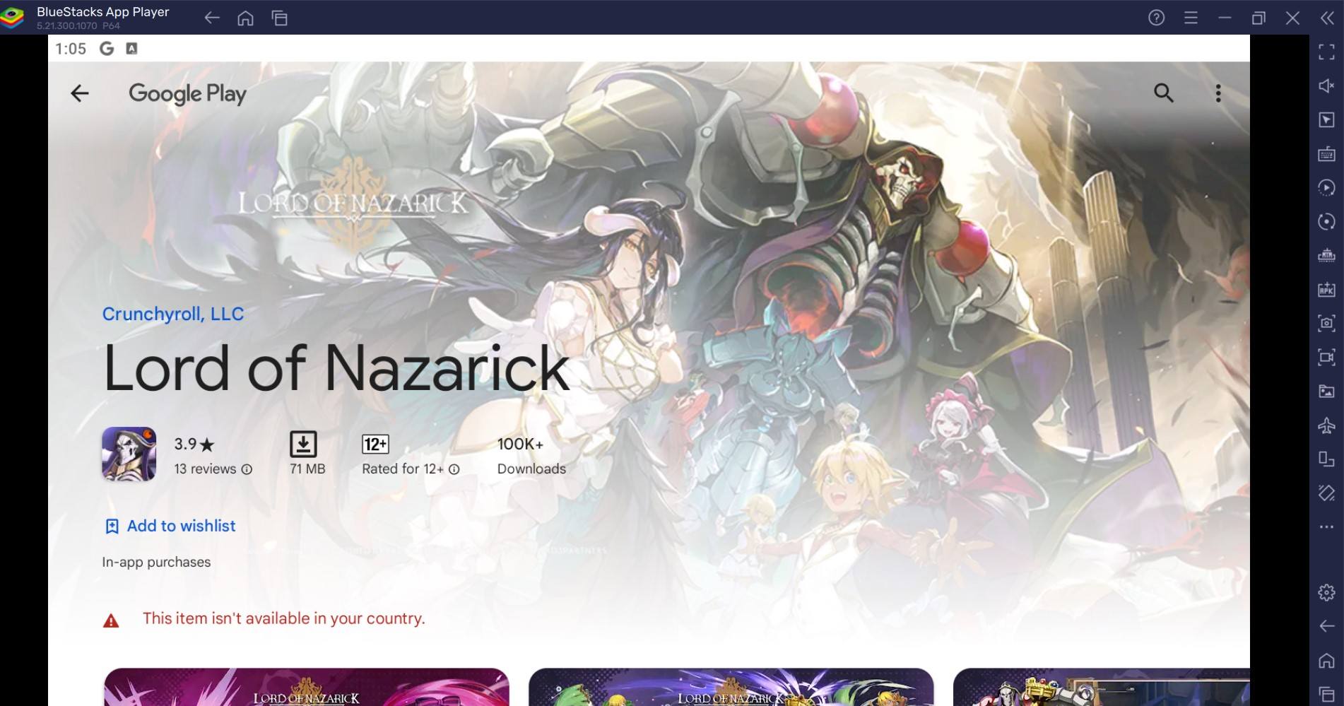 Come giocare a Lord of Nazarick su PC con BlueStacks