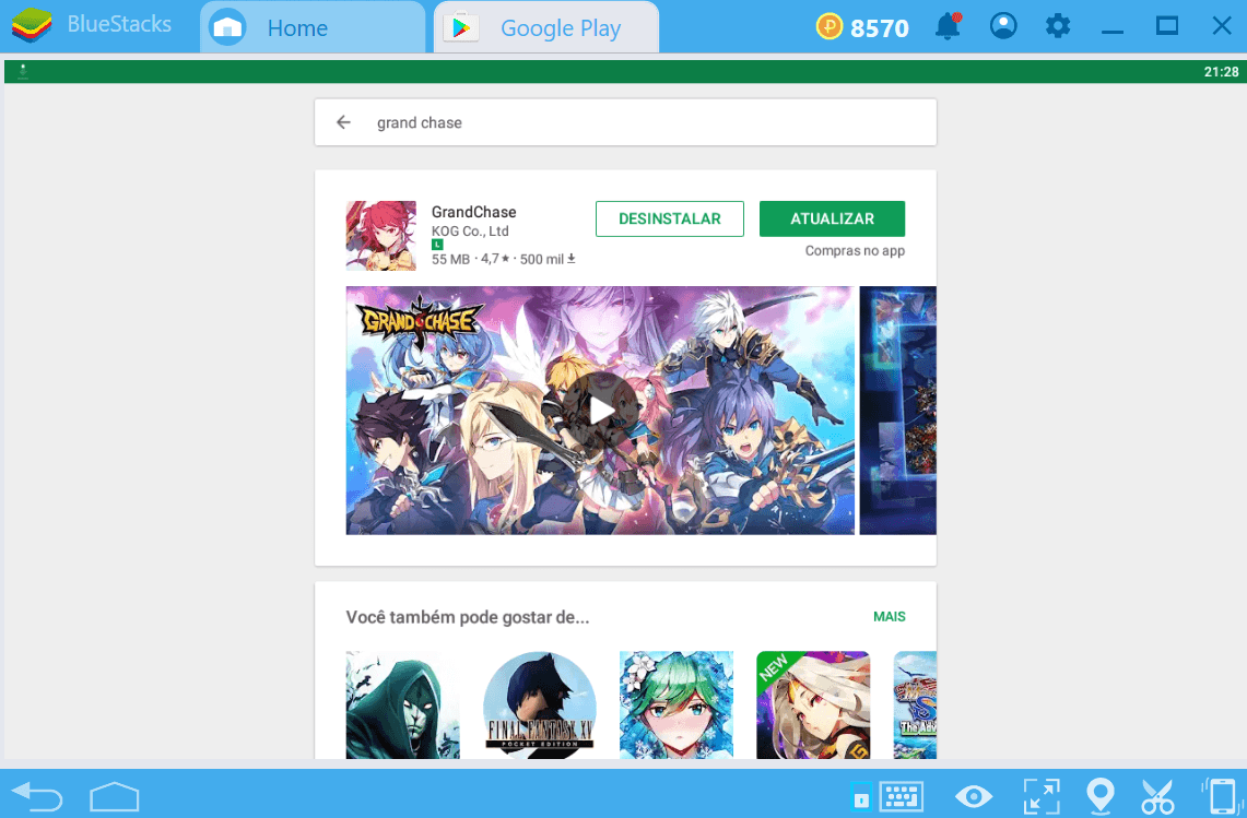 Como tirar o melhor proveito de BlueStacks em GrandChase?