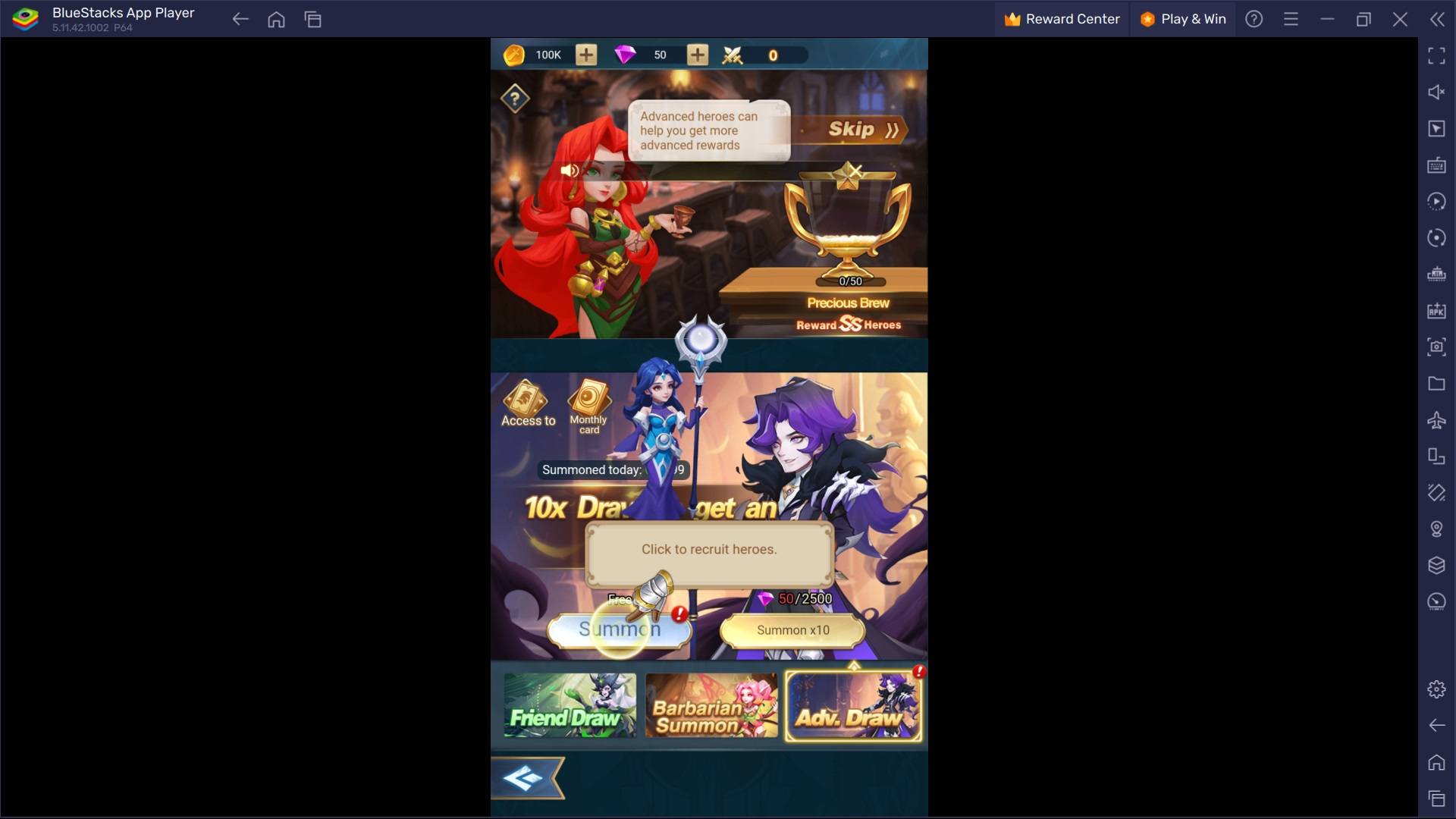 Cara Memainkan Heroes of Awakened Magic di PC Dengan Bluestacks