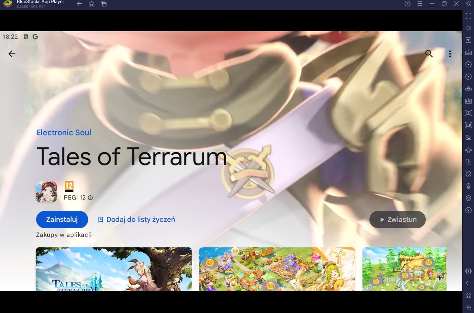 Jak zagrać w Tales of Terrarum z BlueStacks na PC