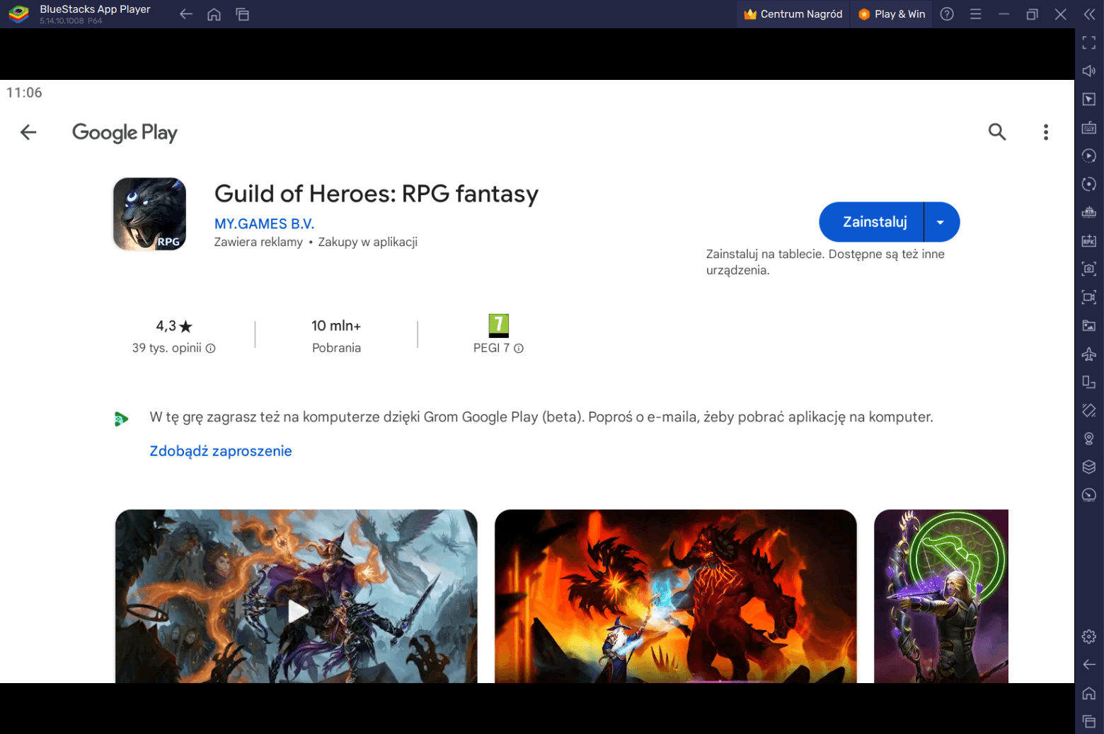 Jak grać w Guild of Heroes: RPG fantasy na PC z BlueStacks