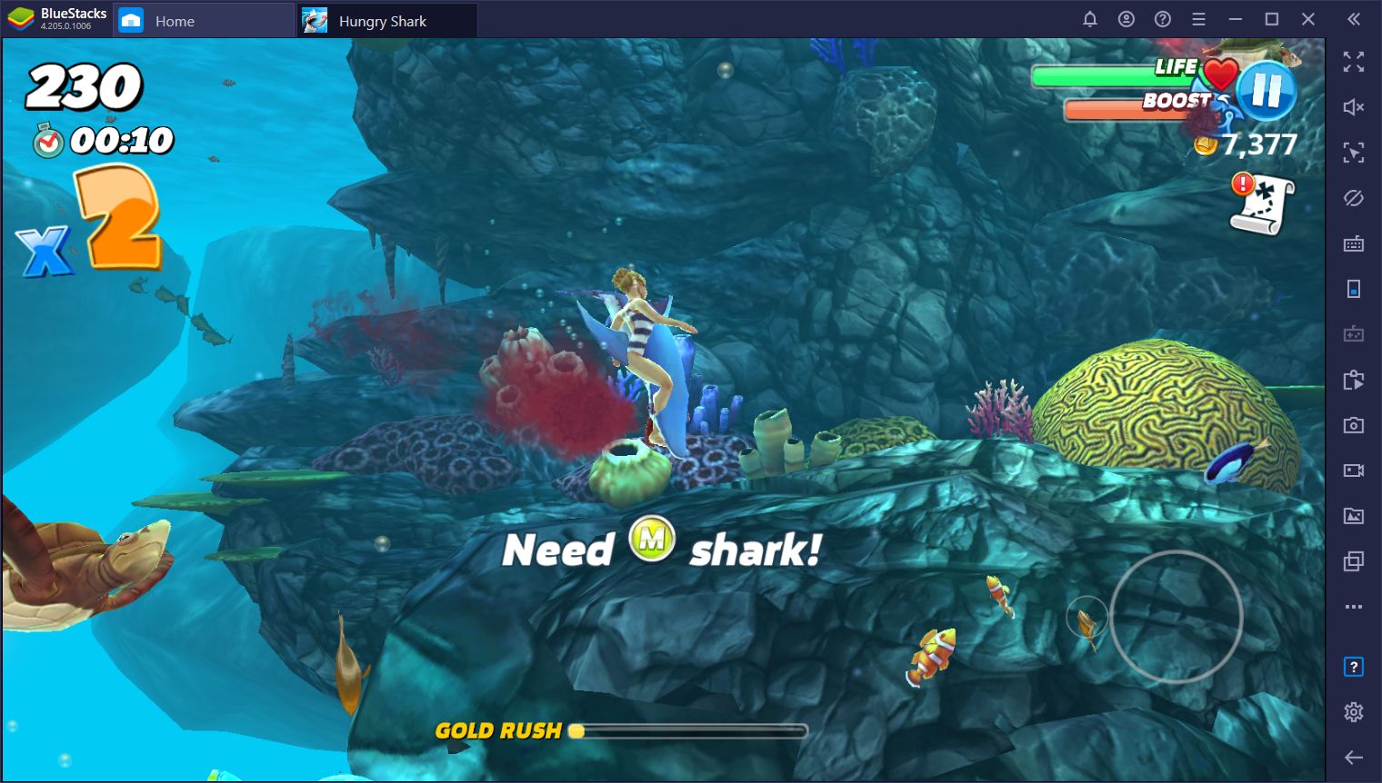 Everything you need to know about playing Hungry Shark World on PC with  BlueStacks