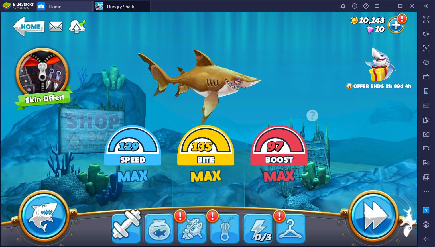 Hungry Shark World - A Guide on the Different Sharks and Size Categories