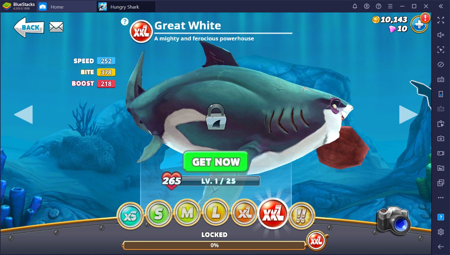 Hungry Shark World - A Guide on the Different Sharks and Size Categories