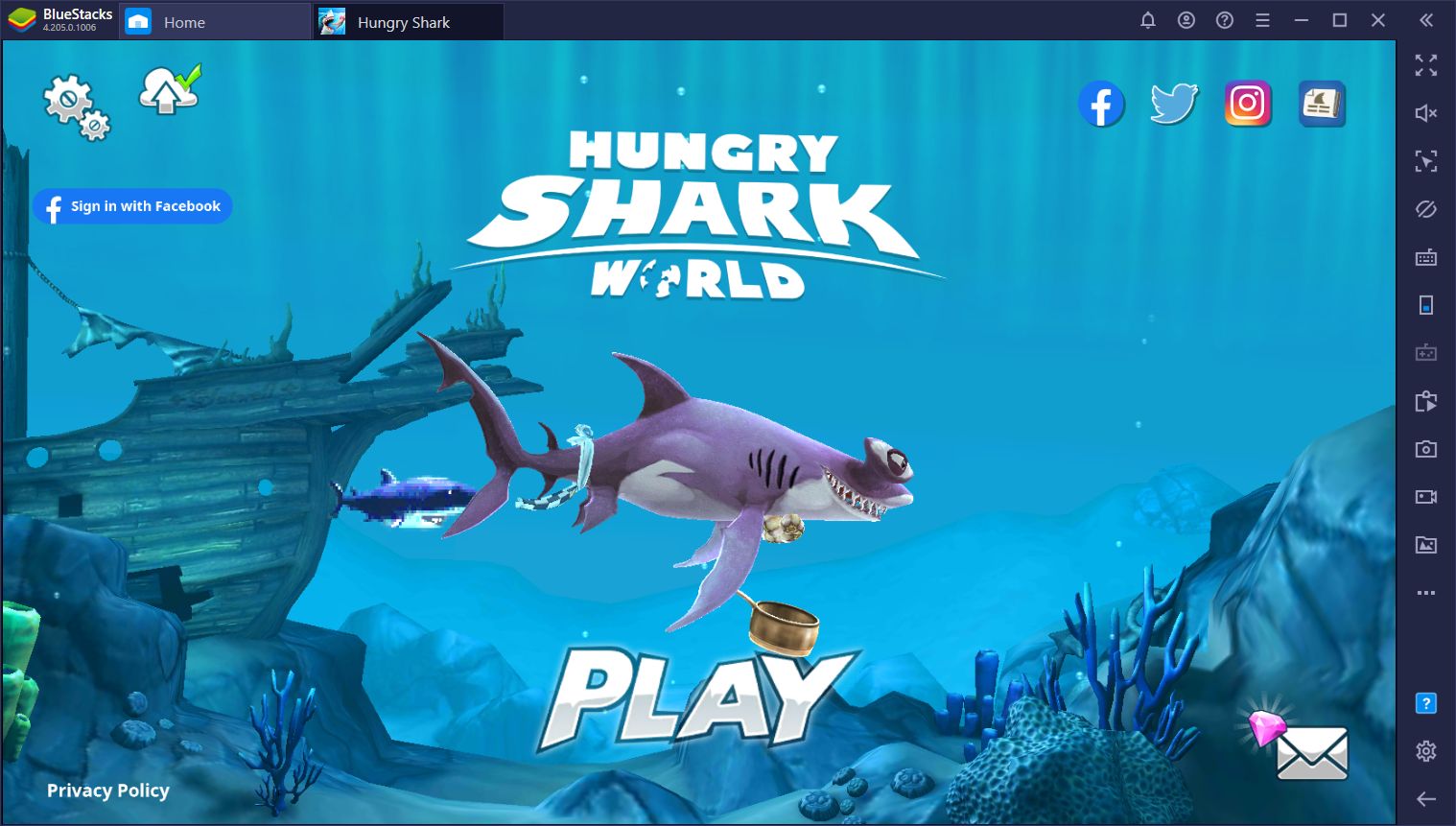 HUNGRY SHARK jogo online gratuito em