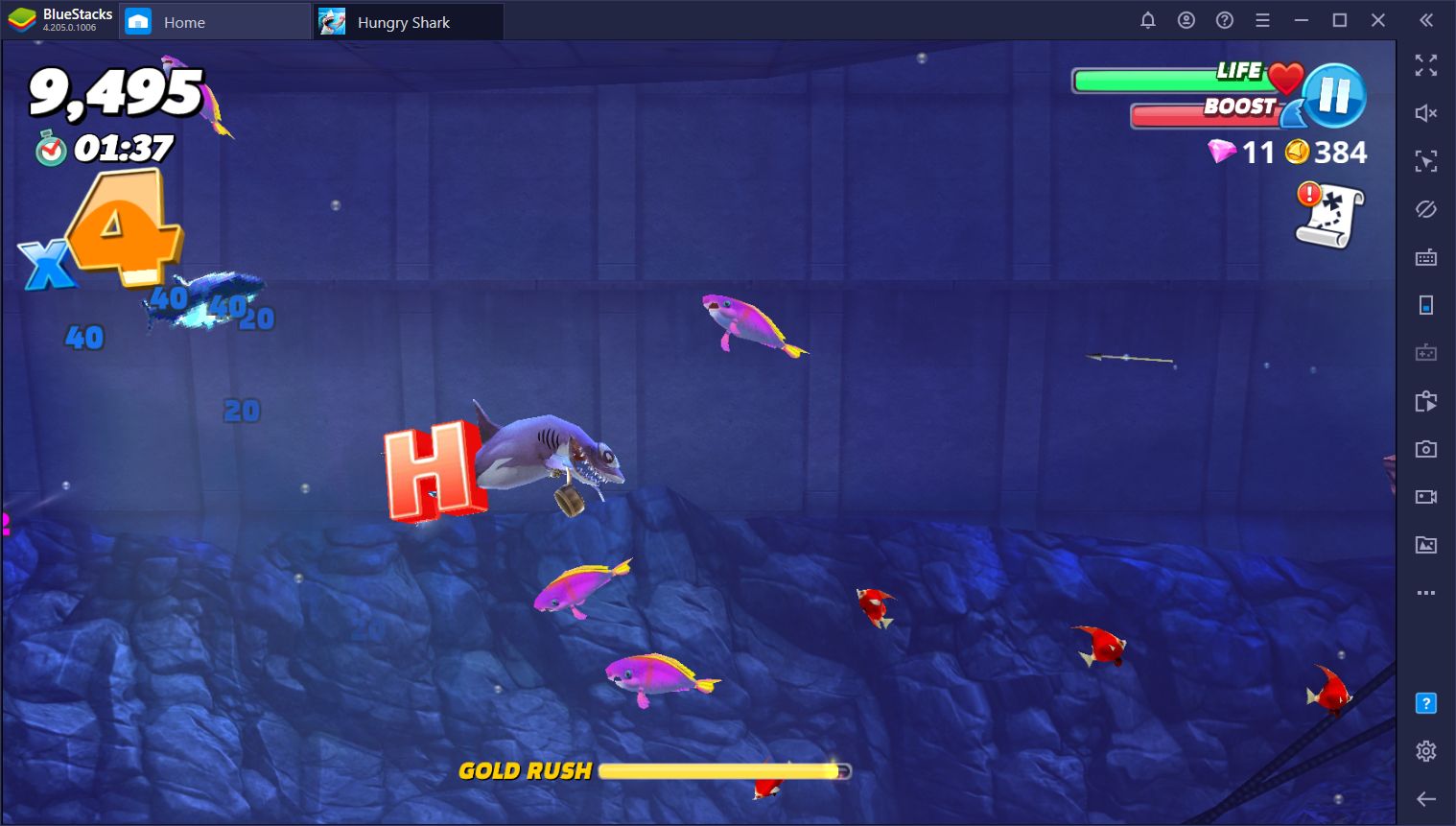 Everything you need to know about playing Hungry Shark World on PC with  BlueStacks