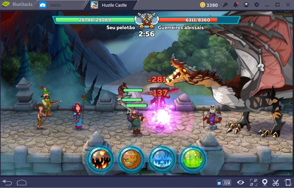 Guia de Batalha em Hustle Castle Vida do Castelo BlueStacks