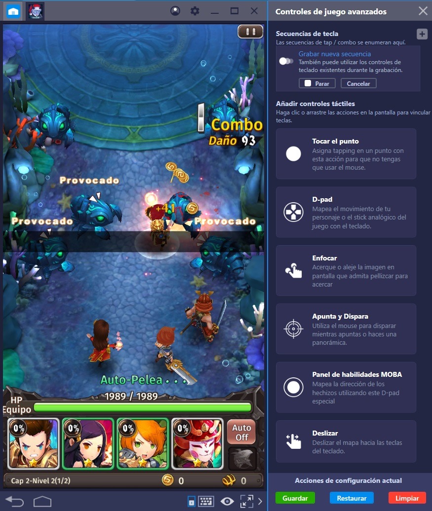 Eleva tu Juego en Hyper Heroes: Marble-Like RPG con la Tecla de Combo de BlueStacks 4