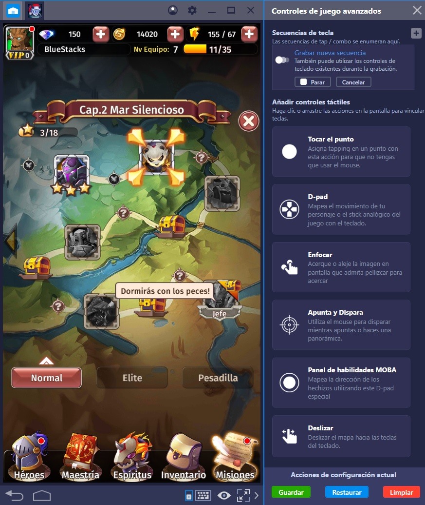 Eleva tu Juego en Hyper Heroes: Marble-Like RPG con la Tecla de Combo de BlueStacks 4