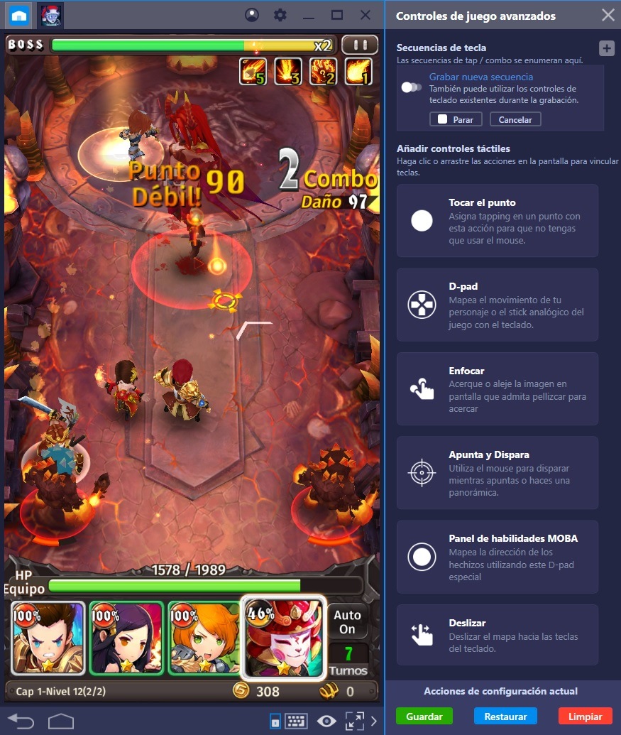 Eleva tu Juego en Hyper Heroes: Marble-Like RPG con la Tecla de Combo de BlueStacks 4