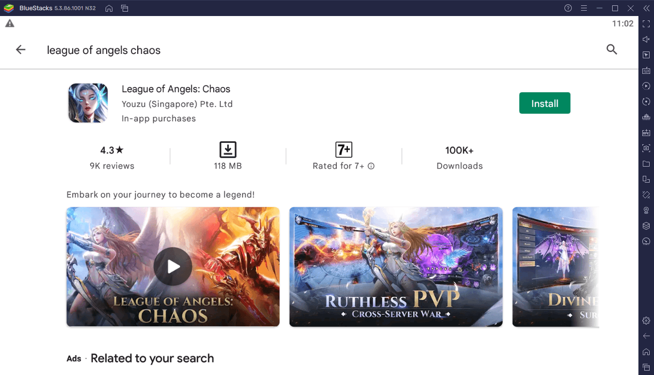 How to Install League of Angels: Chaos on PC or Mac with BlueStacks