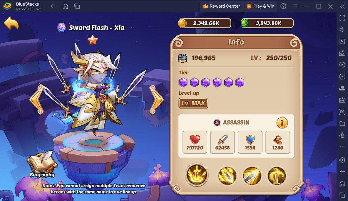 Idle Heroes - Sommer-Update bringt tonnenweise Events und den Sword Flash Xia Blooming Tequila Skin