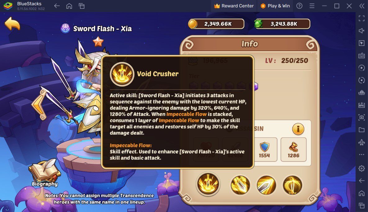 Idle Heroes - Sommer-Update bringt tonnenweise Events und den Sword Flash Xia Blooming Tequila Skin