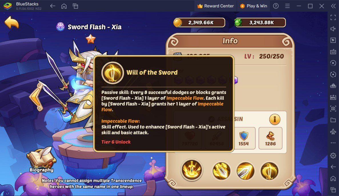 Idle Heroes - Sommer-Update bringt tonnenweise Events und den Sword Flash Xia Blooming Tequila Skin