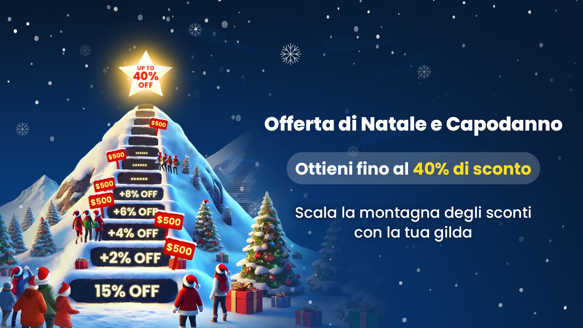 Saldi di Natale BlueStacks: scala la montagna degli sconti con sconti fino al 40% 🎅🎄