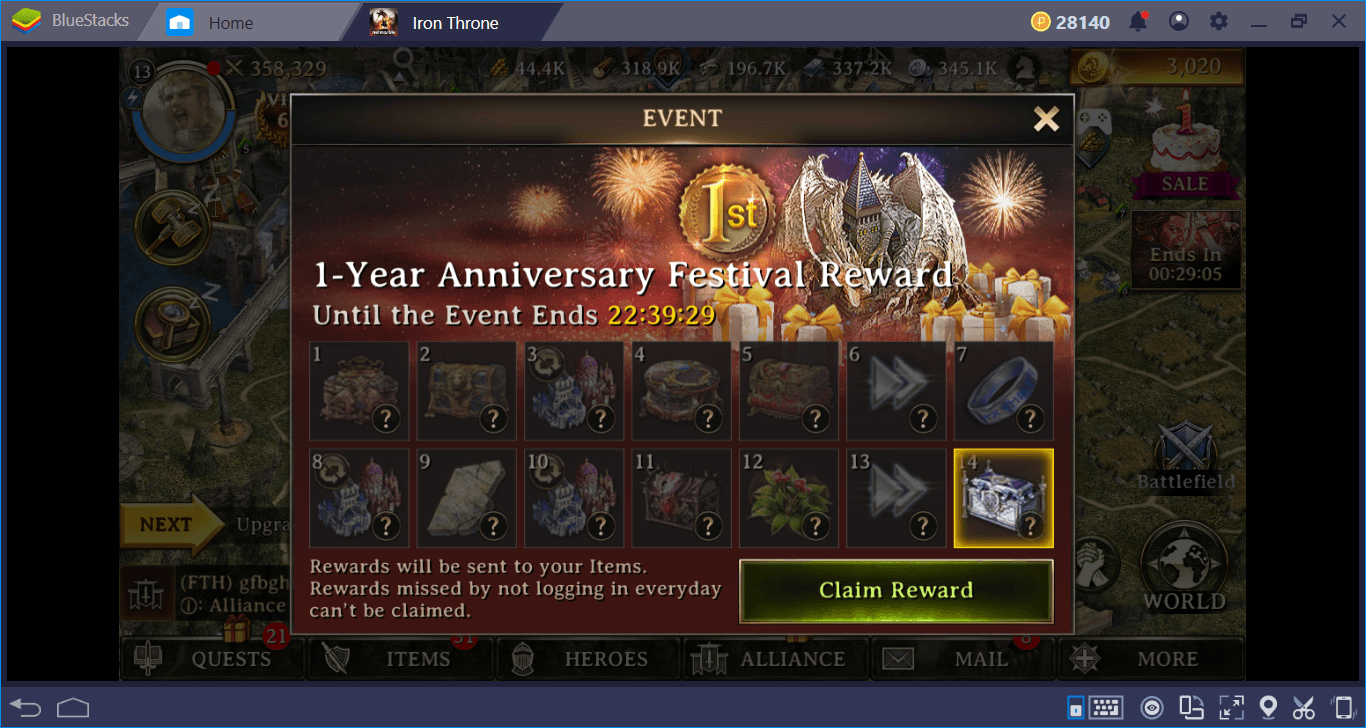 Celebrating 1-Year of Iron Throne on BlueStacks