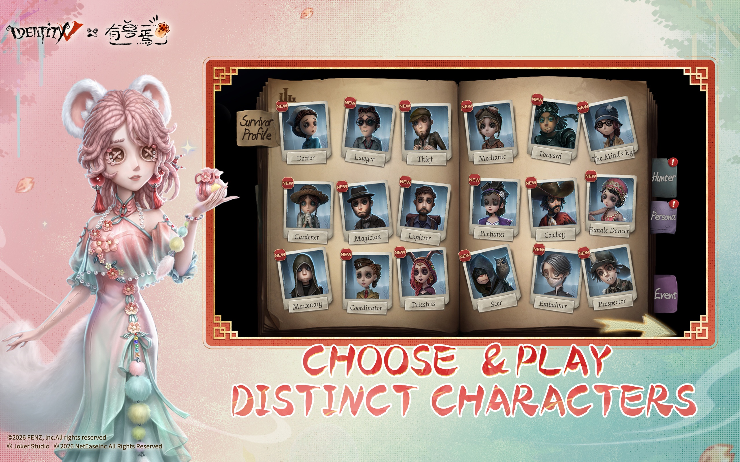 Identity V Character Guide - List of All Survivors and Hunters
