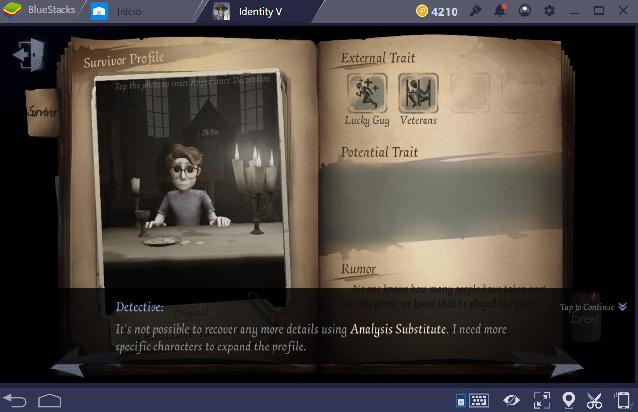 Guia de talentos e habilidades em Identity V