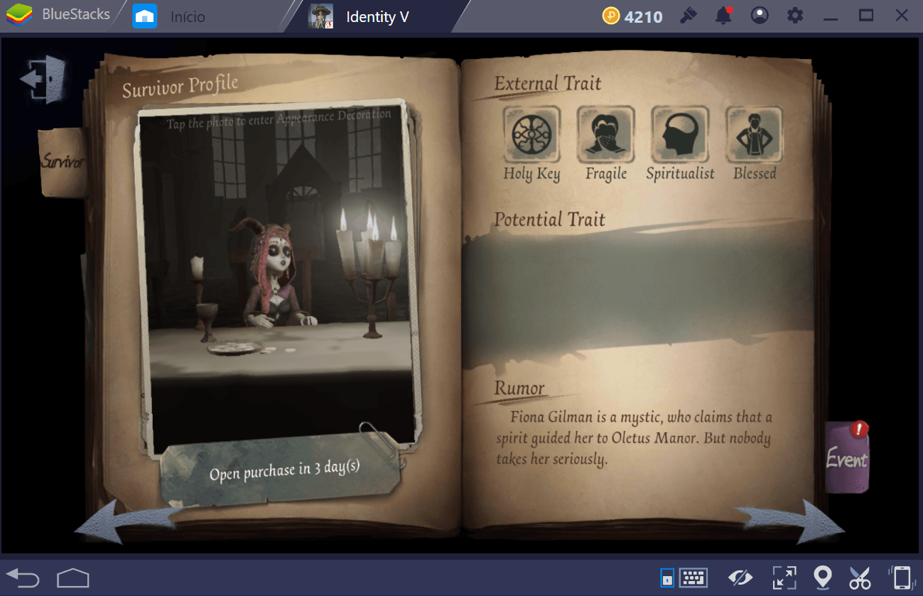 Guia de talentos e habilidades em Identity V