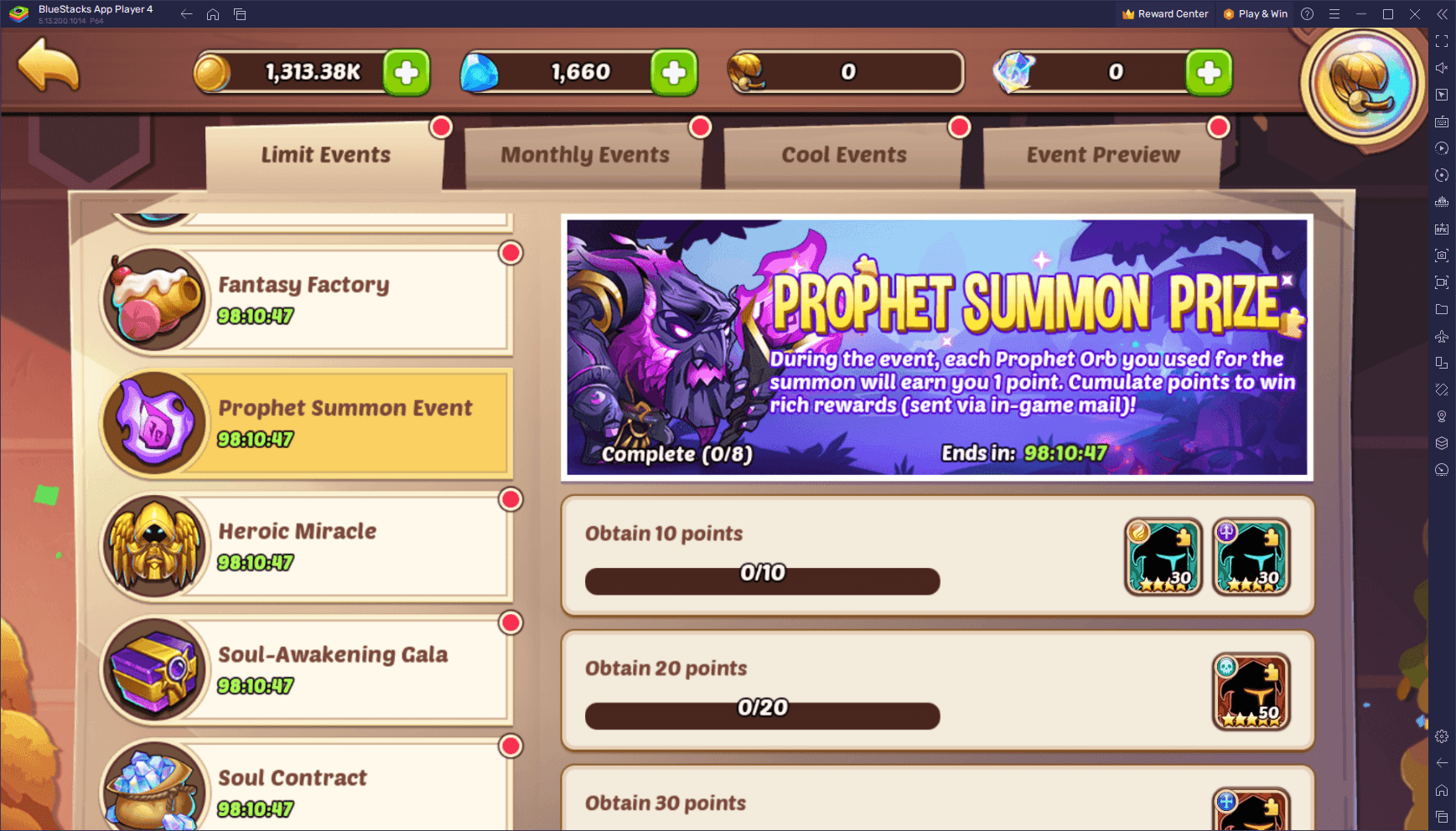 Idle Heroes October Event: Quests, Summons, and Rewards