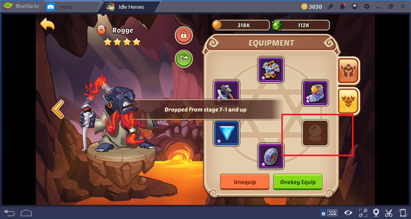 Guia de equipamentos e artefatos em Idle Heroes