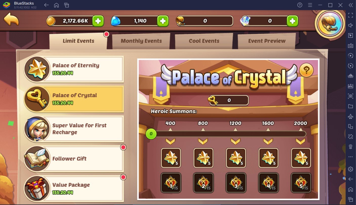 Idle Heroes – Geester Released, Double-Up Summon Events, Palace of Crystal and Eternity, and more Events
