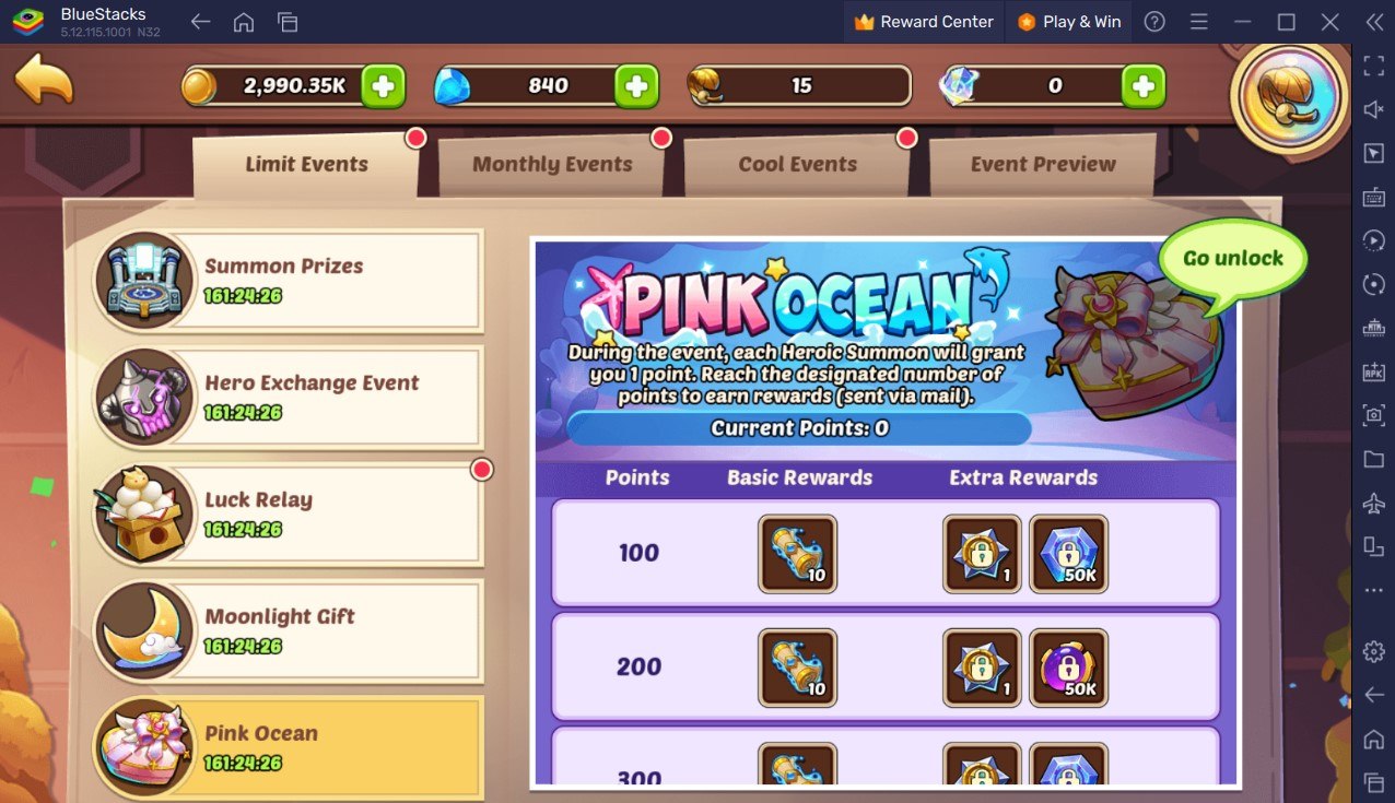 Idle Heroes – New Hero Betty and Pink Ocean Event
