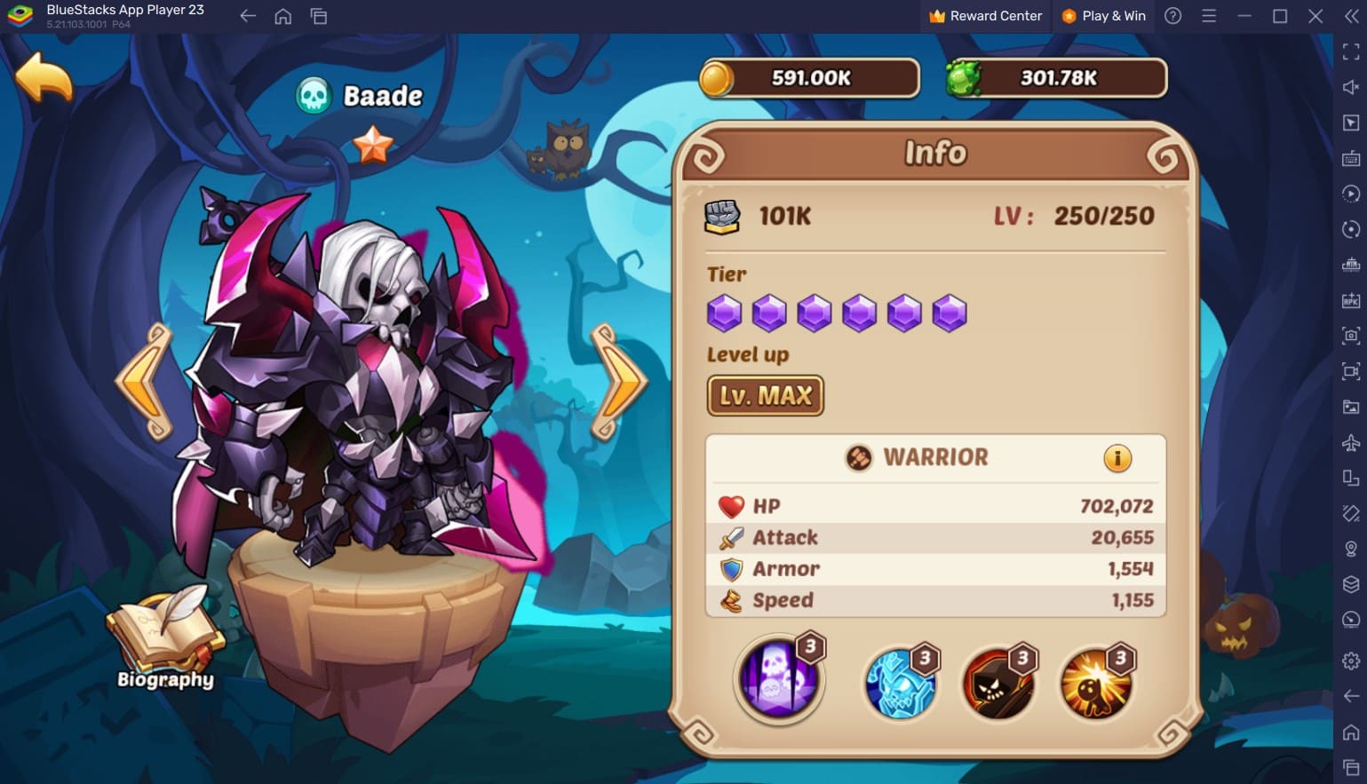 Idle Heroes - lista poziomów dla najsilniejszych bohaterów