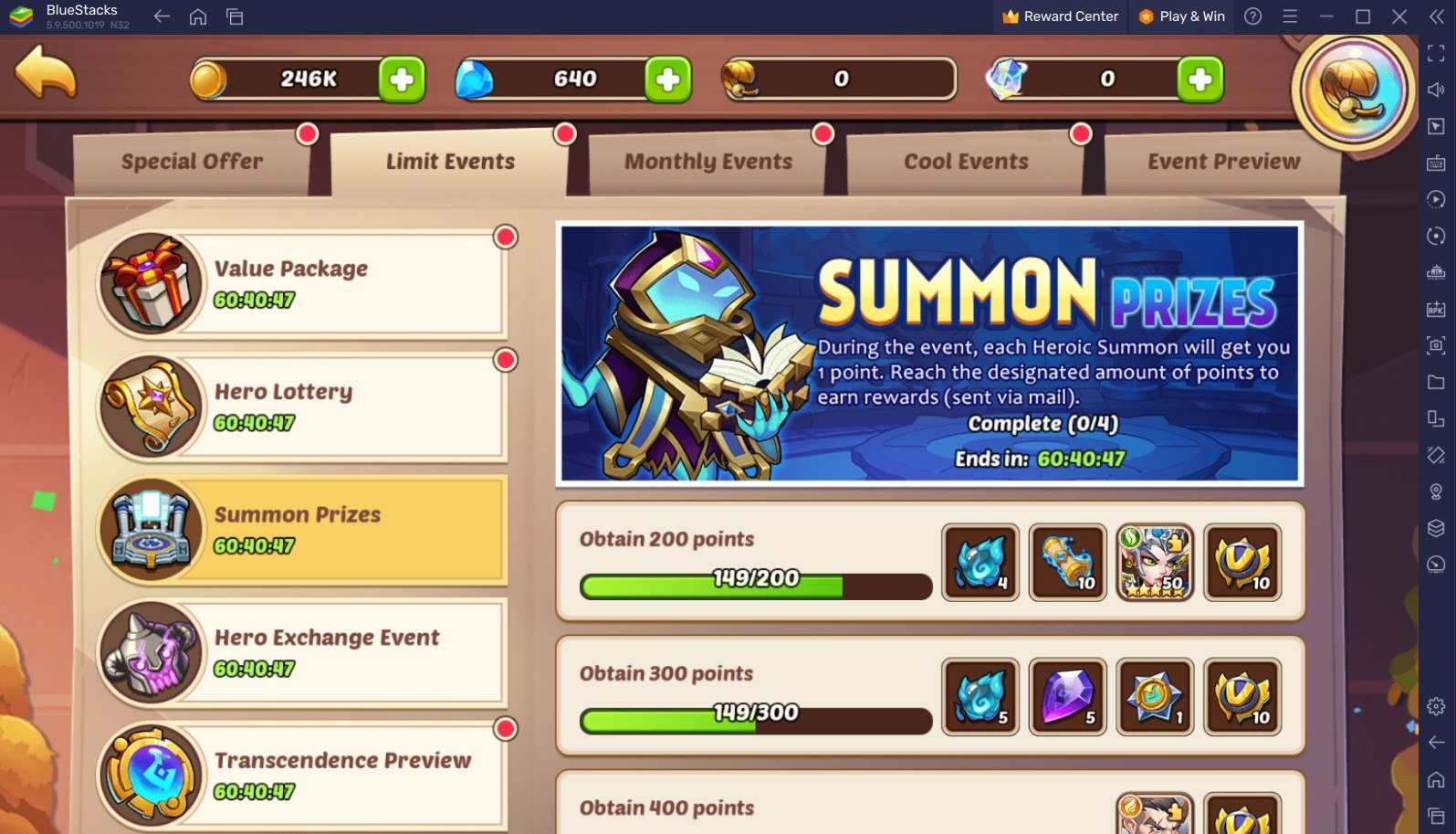 Idle Heroes – New Hero Vulcan, Palace of Crystal Event and Point Milestone Event