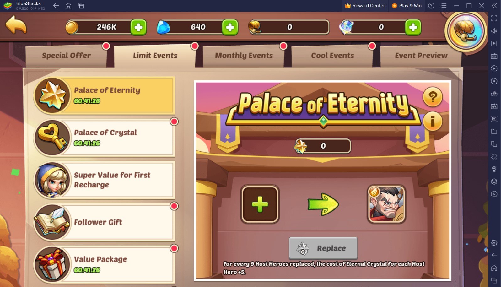 Idle Heroes – New Hero Vulcan, Palace of Crystal Event and Point Milestone Event