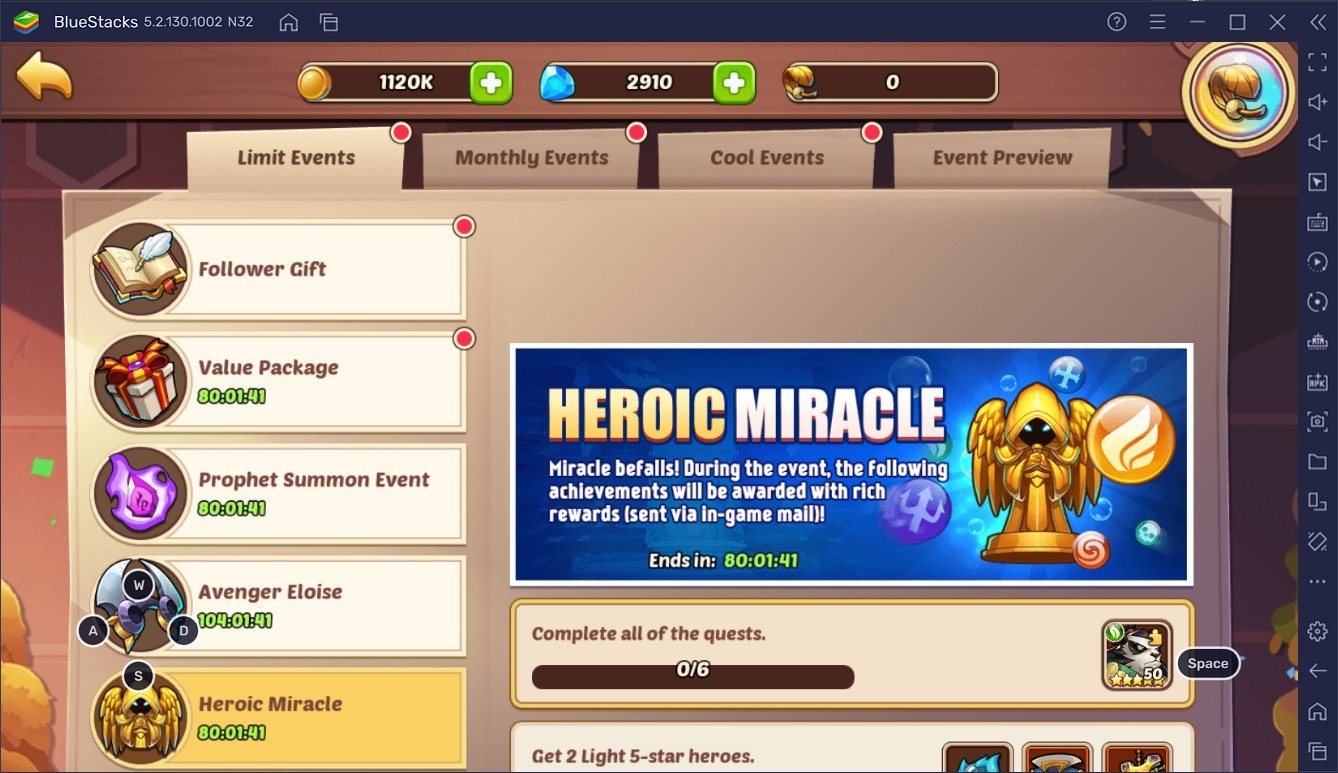 Idle Heroes: New Daily Rewards, Avenger Eloise Event and More