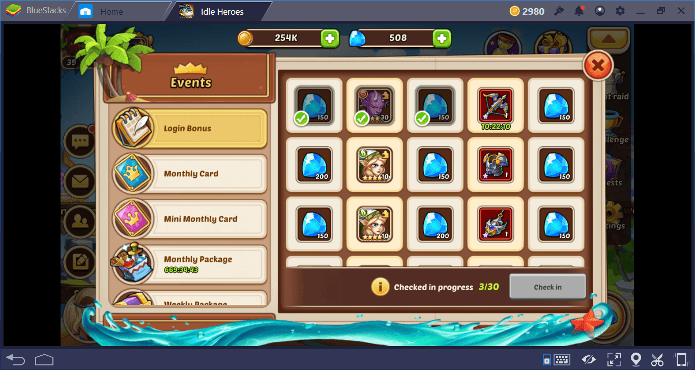 Idle Heroes على جهاز الكمبيوتر: أفضل النصائح والحيل