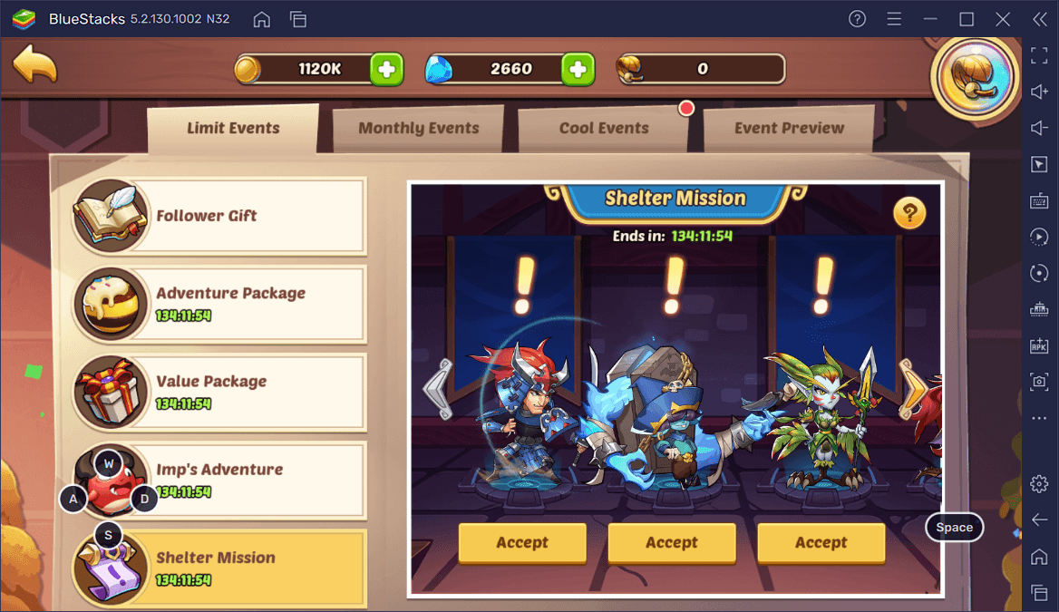 Idle Heroes: New Event - Imp’s Adventure and Some More Cool New Stuff