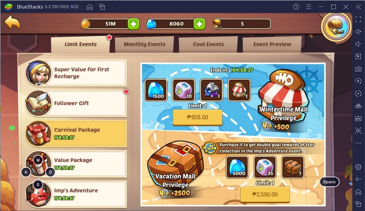 Idle Heroes: Imp’s Adventure and Vacation Mall