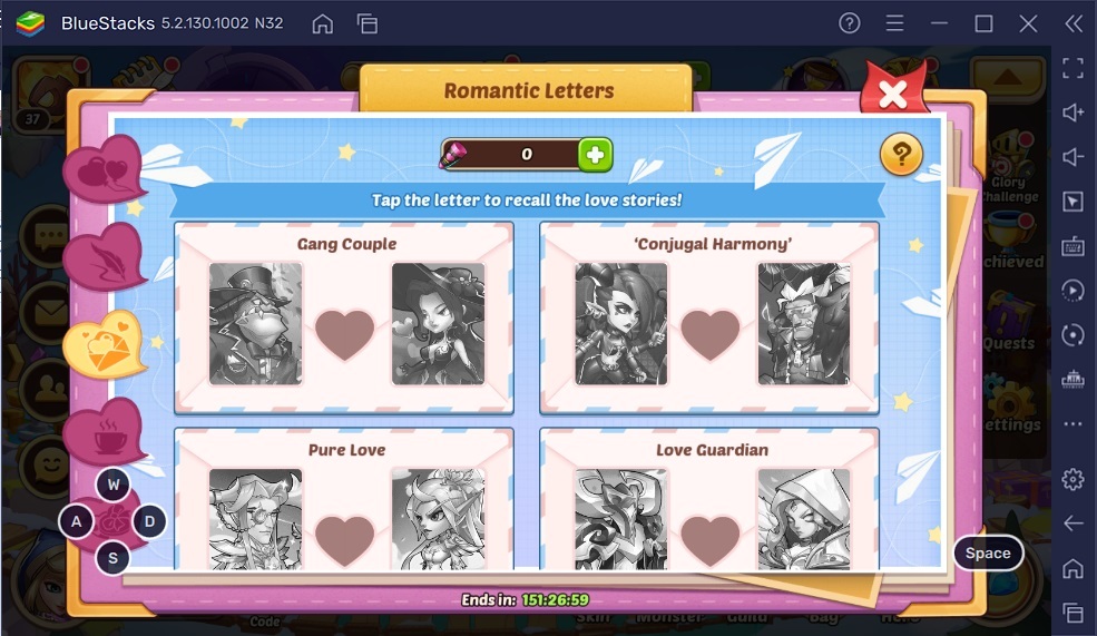 Idle Heroes: Romantic Letters and Valentines Events