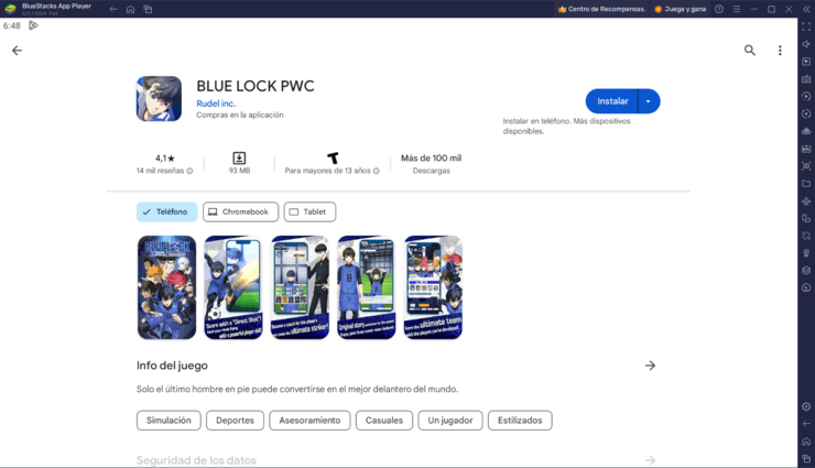 Cómo jugar BLUE LOCK PWC en PC con BlueStacks