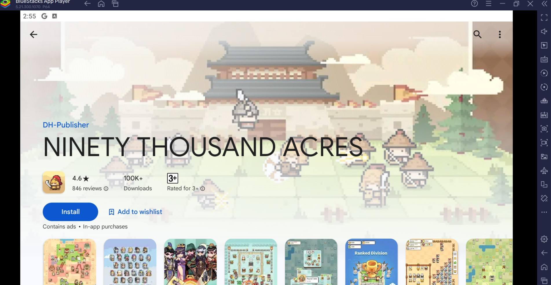 How to Play NINETY THOUSAND ACRES on PC with BlueStacks