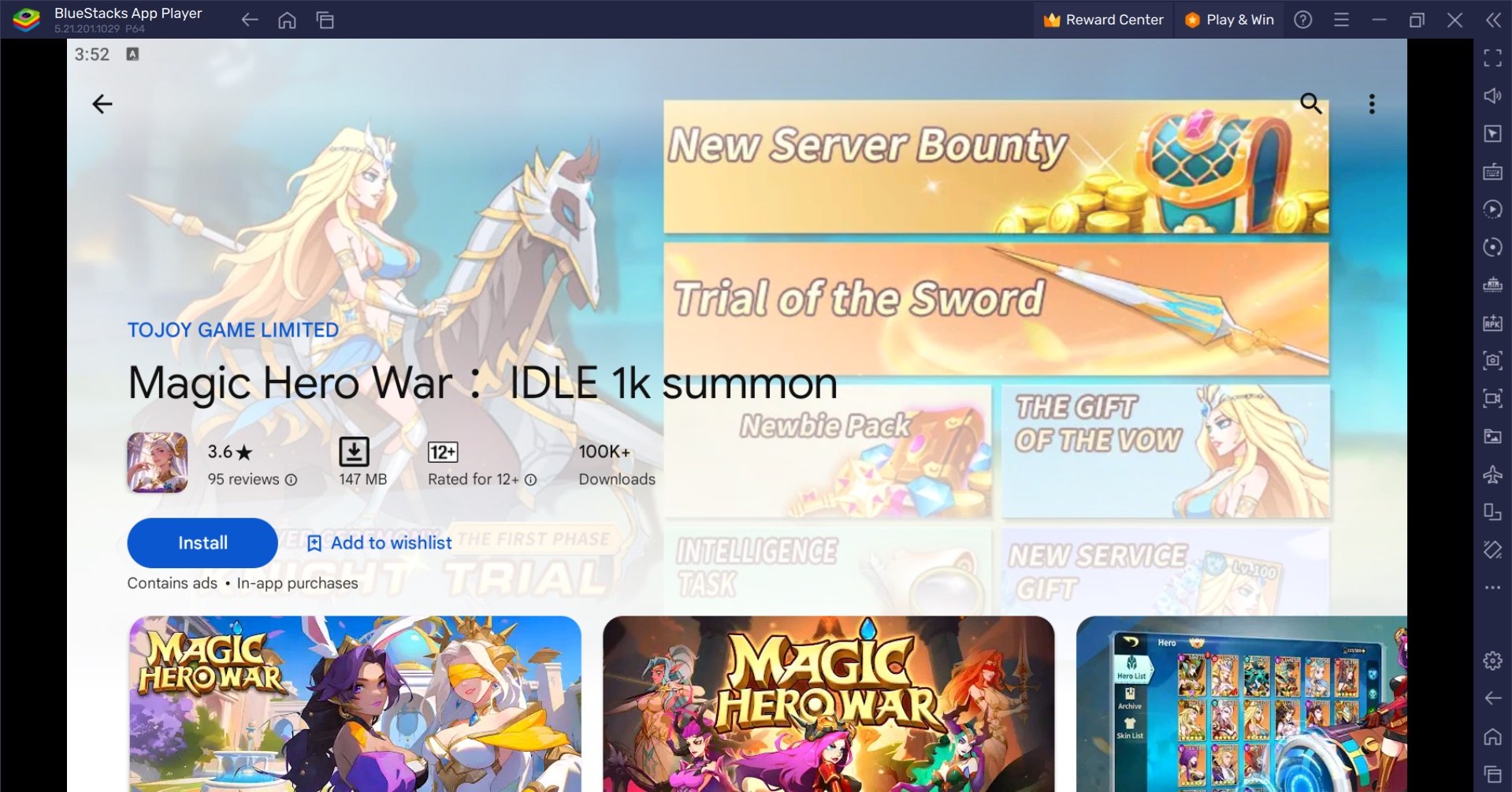 Cara Bermain Magic Hero War ：IDLE 1k Summon di PC dengan BlueStacks